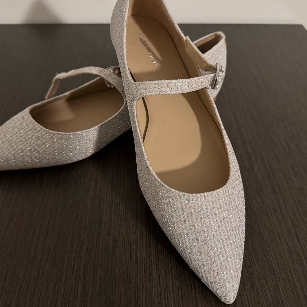 Stuart Weizmann Emilia Pointed toe Flat.